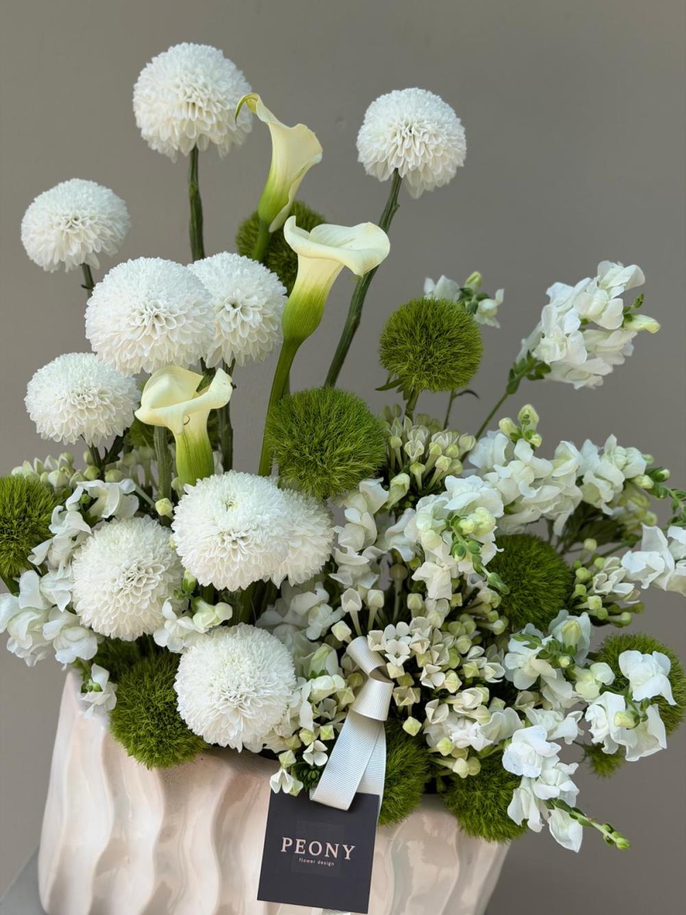 Green White Garden 